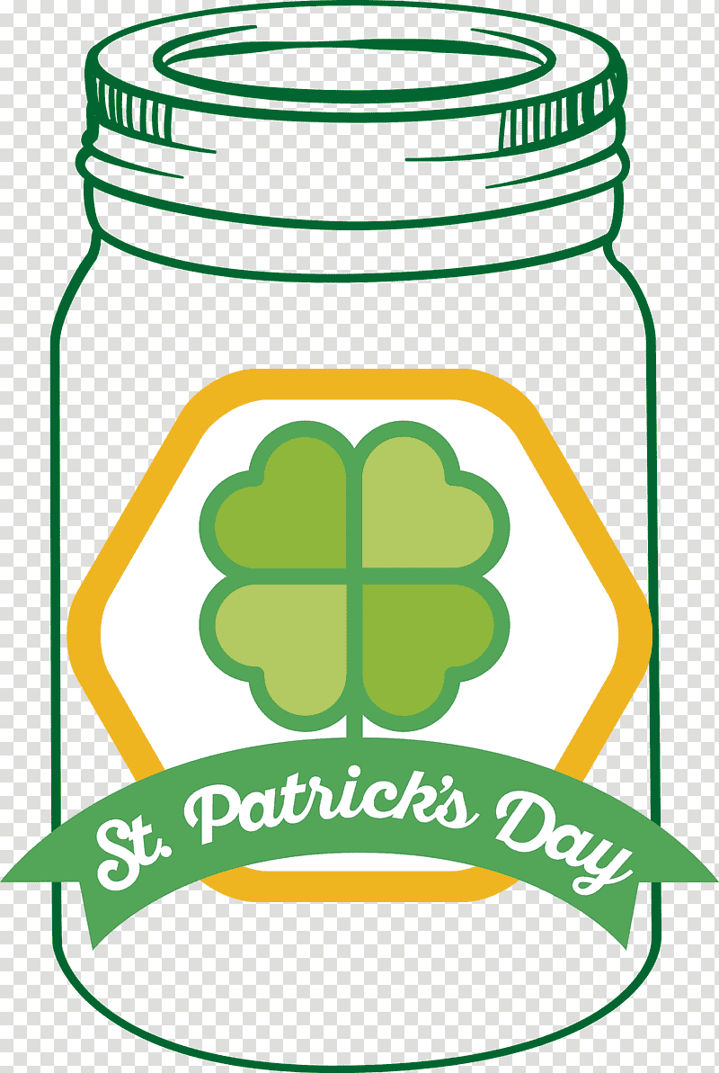 St Patricks Day Mason Jar, Logo, Green, Line, Symbol, Meter, Leaf transparent background PNG clipart