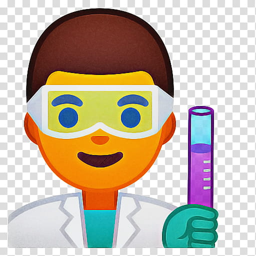 Smile Emoji, Human Skin Color, Science, Noto Fonts, Scientist, Google, Cartoon, Emoticon transparent background PNG clipart