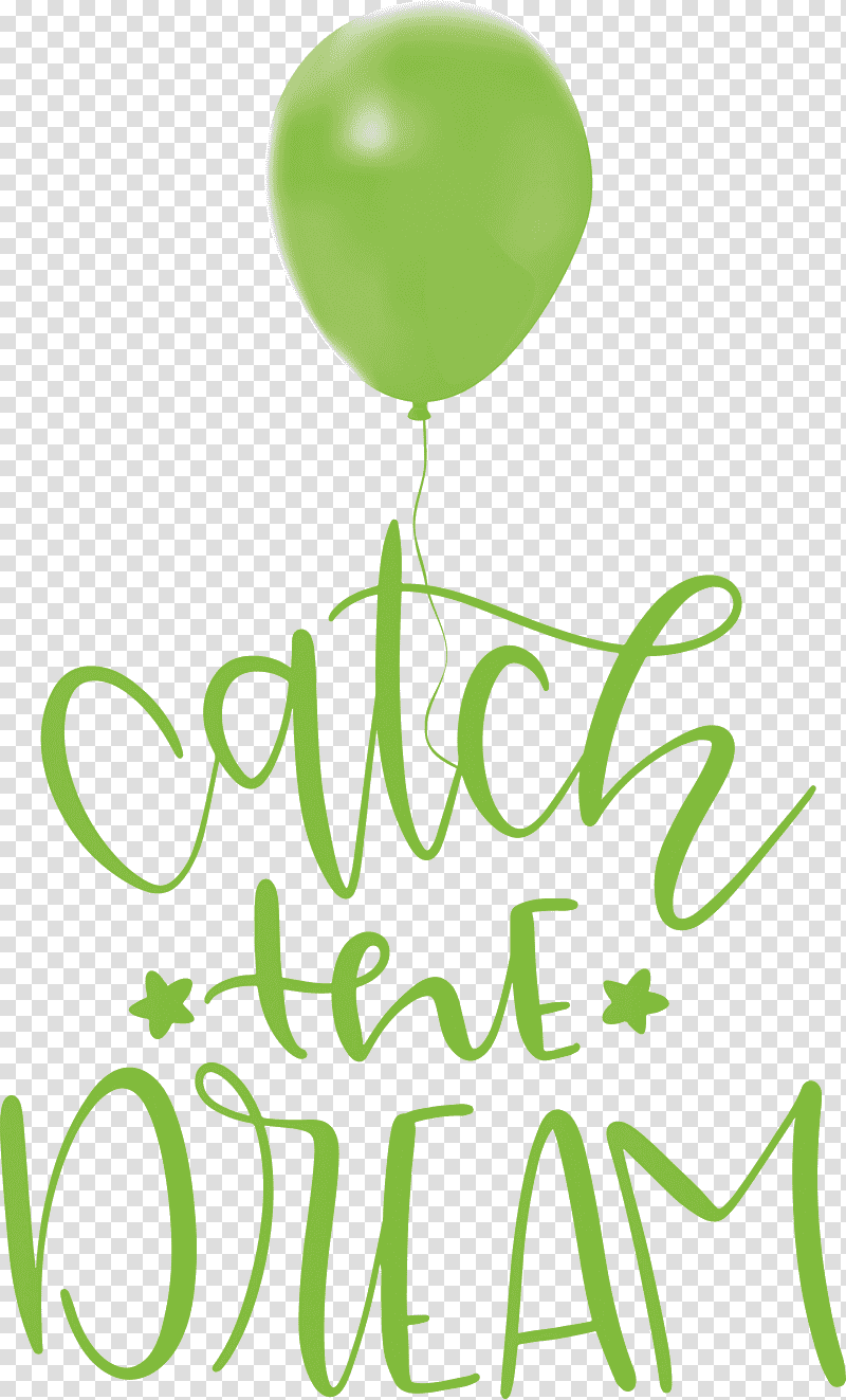 Catch the Dream Dream, Logo, Leaf, Balloon, Green, Meter, Line transparent background PNG clipart