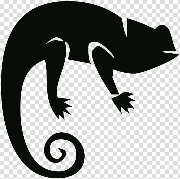 lizard silhouette claw reptile tail, Iguania, Scaled Reptile, Stencil, Blackandwhite, Line Art, True Salamanders And Newts transparent background PNG clipart