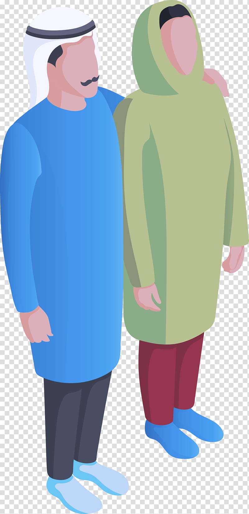 Arabic Family Arab people Arabs, Clothing, Standing, Costume, Outerwear, Uniform, Sleeve, Gesture transparent background PNG clipart