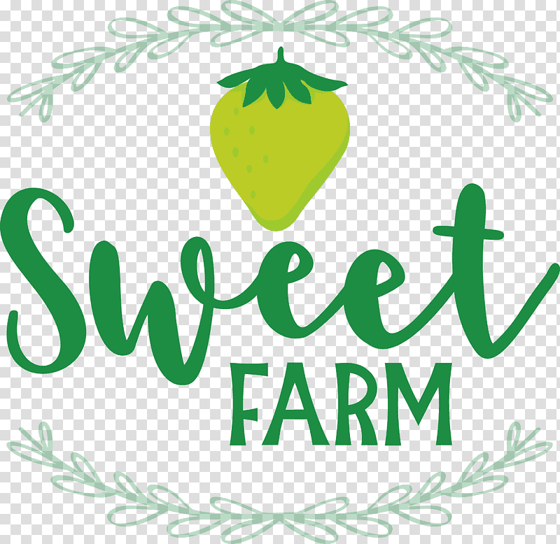 Sweet Farm, Logo, Leaf, Text, Green, Tree, Flower transparent background PNG clipart