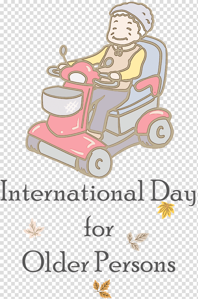 cartoon line meter sitting peace symbols, International Day For Older Persons, Watercolor, Paint, Wet Ink, Cartoon, Behavior transparent background PNG clipart