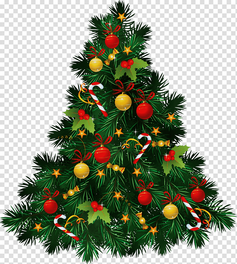 Christmas tree, Watercolor, Paint, Wet Ink, Christmas Day, Christmas Lights, Christmas Ornament transparent background PNG clipart