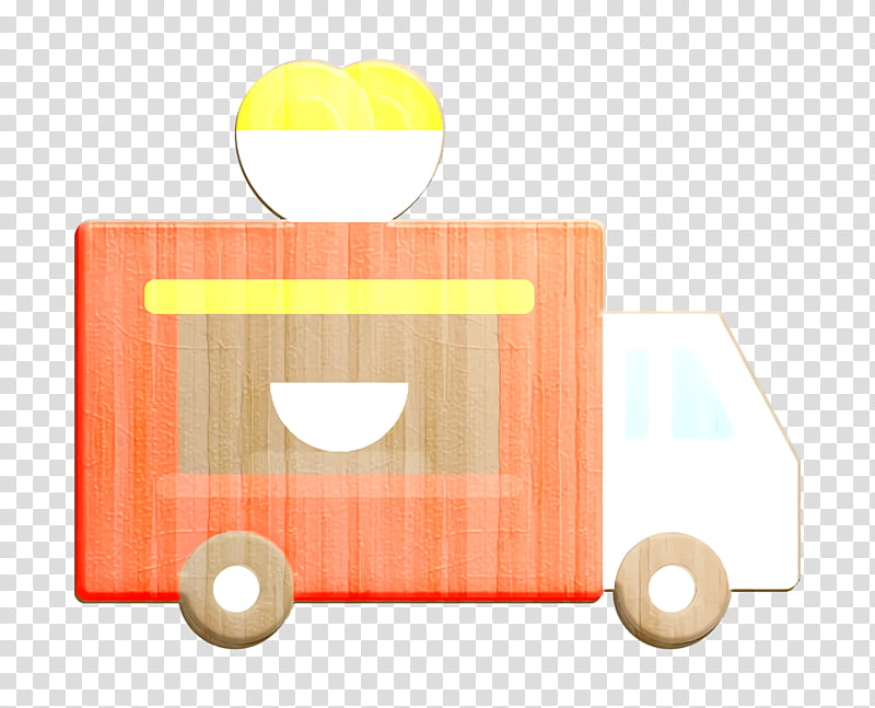 Fast Food icon Food truck icon Truck icon, Yellow, Line, Meter transparent background PNG clipart