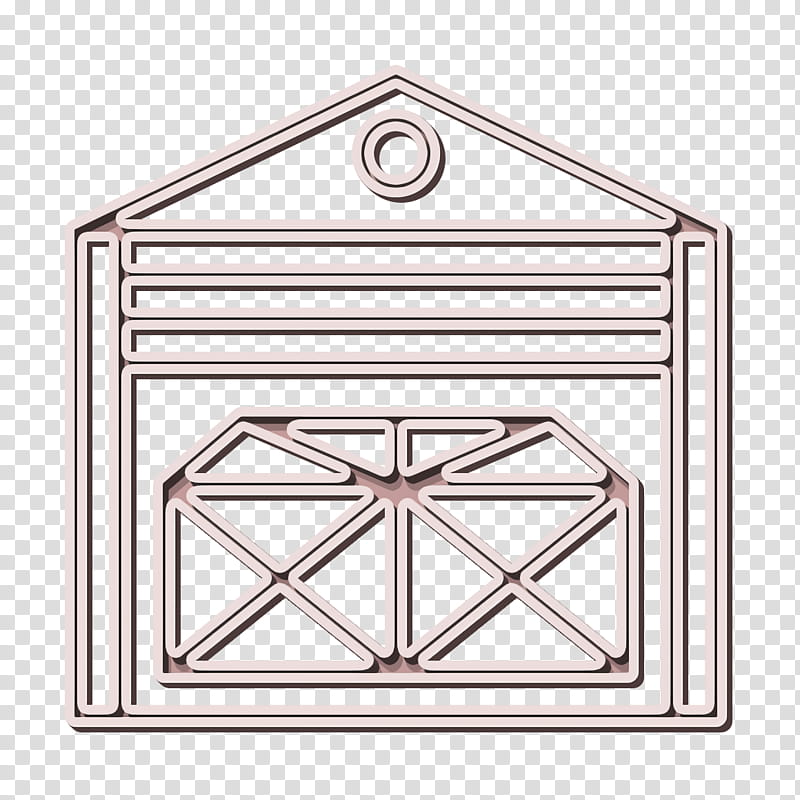 Shipping and delivery icon Shipping icon Warehouse icon, Line, Rectangle, Square, Metal transparent background PNG clipart