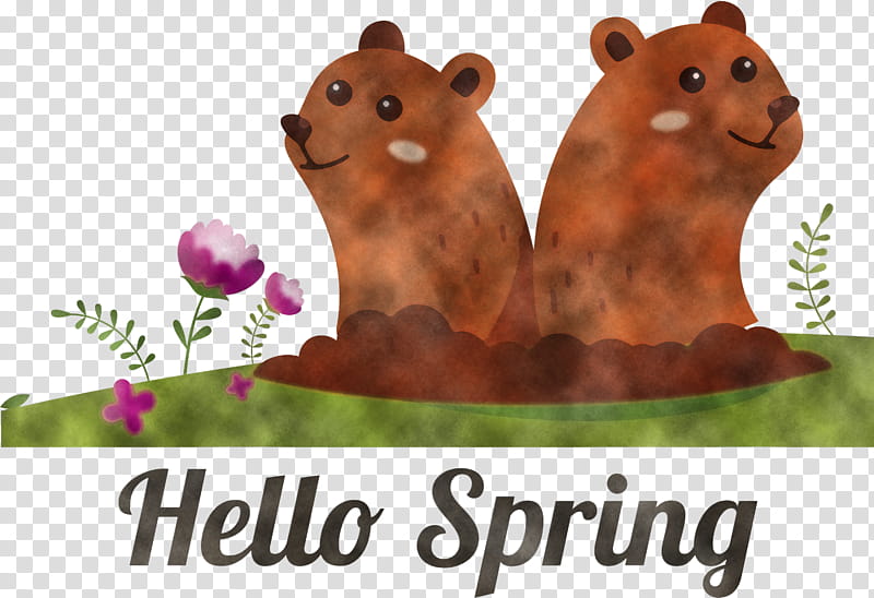Groundhog Groundhog Day Happy Groundhog Day, Hello Spring, Animal Figure, Brown Bear, Beaver, Adaptation, Grizzly Bear, Marmot transparent background PNG clipart