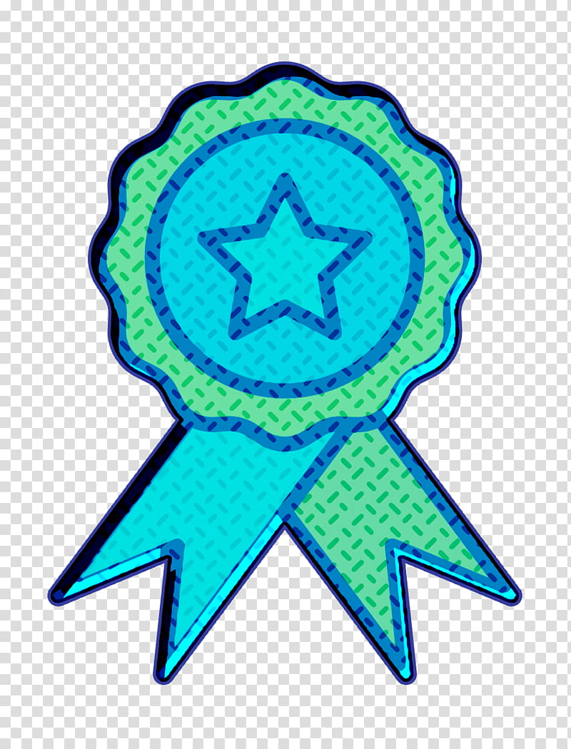 School icon Reward icon Badge icon, Turquoise, Electric Blue, Symbol transparent background PNG clipart