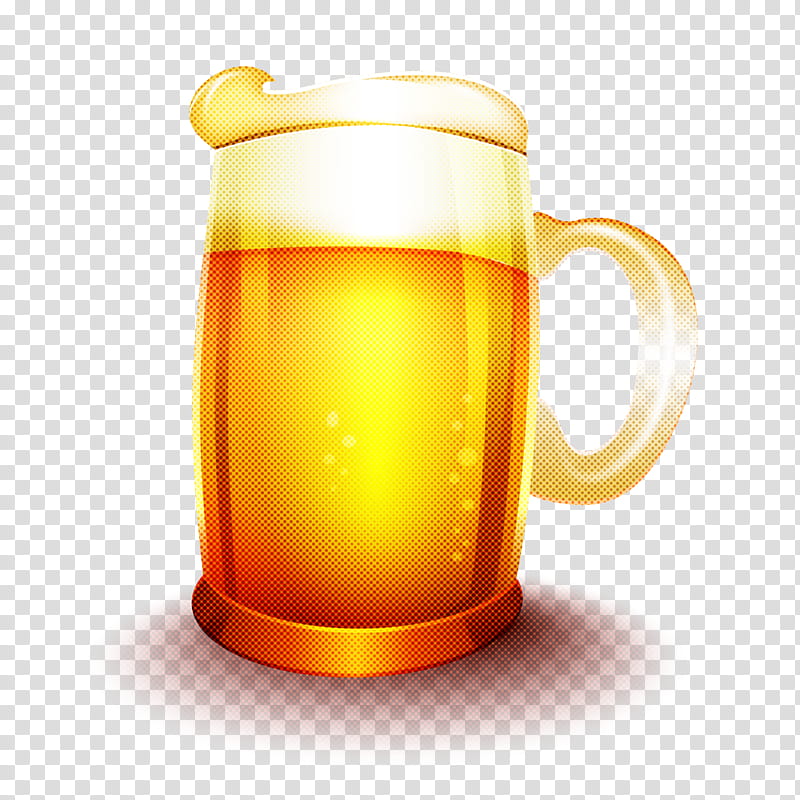 Orange, Beer Glass, Mug, Drinkware, Yellow, Beer Stein, Lager, Cup transparent background PNG clipart