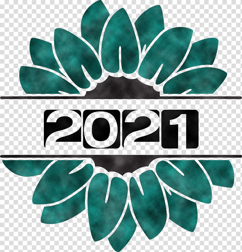 Welcome 2021 Sunflower, Logo, 3D Computer Graphics transparent background PNG clipart