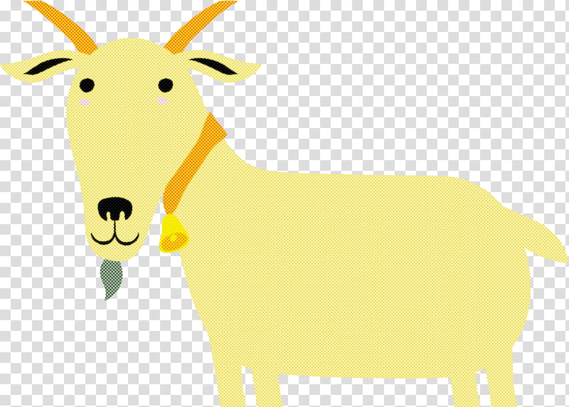 goat antelope sheep deer yellow, Snout transparent background PNG clipart