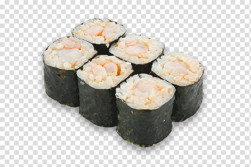 Sushi, Makizushi, Japanese Cuisine, California Roll, Tempura, Shrimp, Delivery, Tobiko transparent background PNG clipart