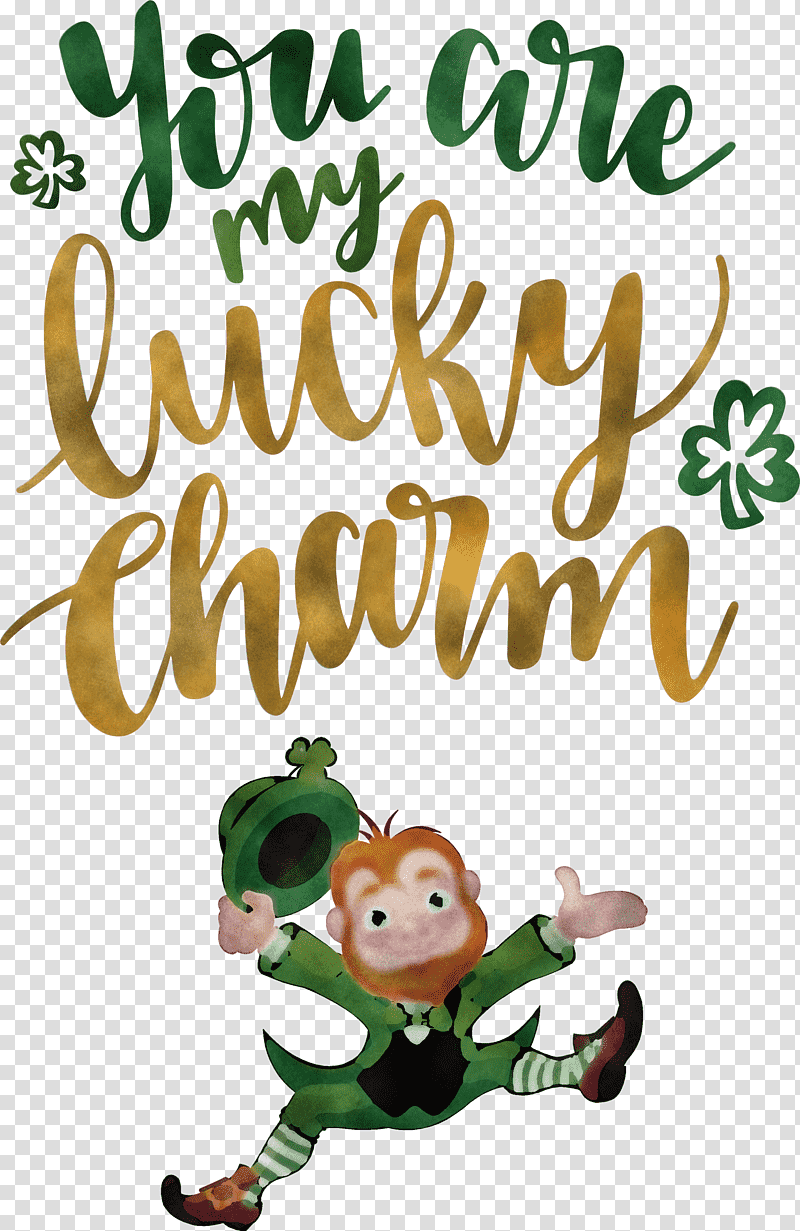 You Are My Lucky Charm St Patricks Day Saint Patrick, Flower, Cartoon, Tree, Leprechaun, Meter, Happiness transparent background PNG clipart