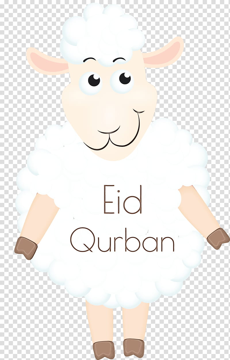 sheep stuffed toy character meter character created by, Eid Al Adha, Eid Qurban, Qurban Bayrami, Watercolor, Paint, Wet Ink, Science transparent background PNG clipart