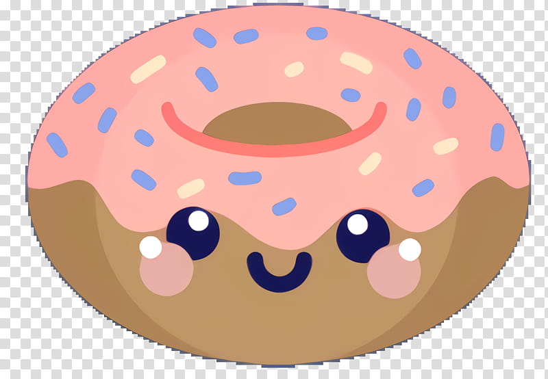 Pink Circle, Pink M, Smile, Doughnut, Ciambella, Baked Goods, Bagel, Pastry transparent background PNG clipart