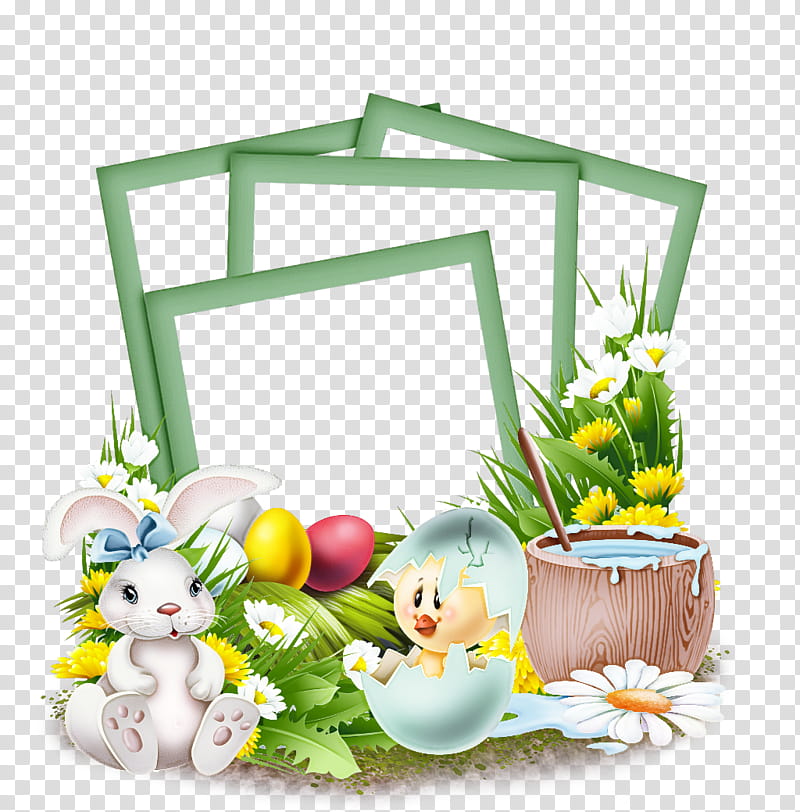 Easter bunny, Grass, Hamper, Easter transparent background PNG clipart