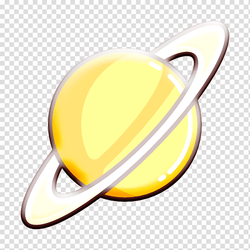 Saturn icon Cartooning space icons icon, Yellow transparent background PNG clipart
