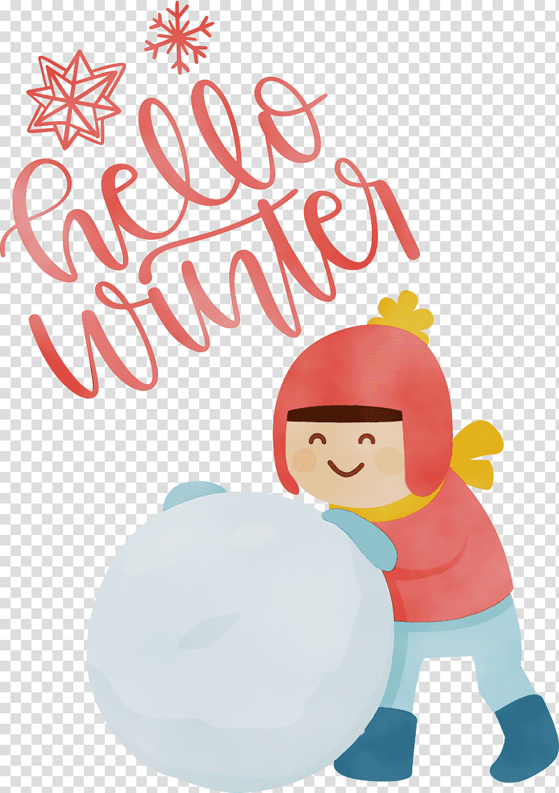 Christmas Day, Hello Winter, Welcome Winter, Winter
, Watercolor, Paint, Wet Ink transparent background PNG clipart