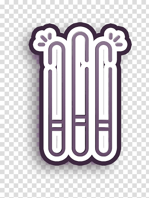 Night Party icon Light stick icon Light icon, purple and white striped logo, Text, M transparent background PNG clipart