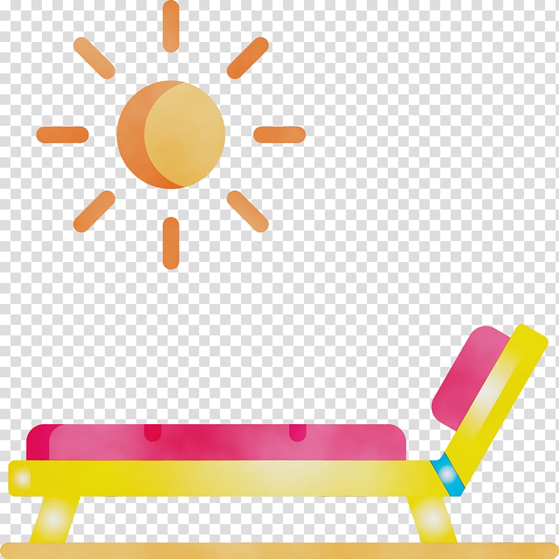 Orange, Beach Chair, Summer
, Watercolor, Paint, Wet Ink, Yellow, Furniture transparent background PNG clipart