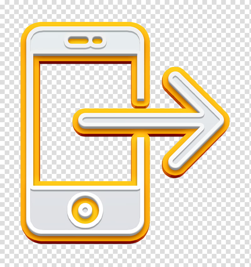 Smartphone icon Essential Compilation icon, Yellow, Line, Meter, Number, Mathematics, Geometry transparent background PNG clipart