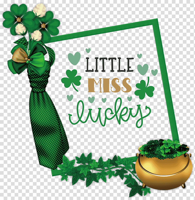 Little Miss Lucky Saint Patrick Patricks Day, Saint Patricks Day, March 17, Irish People, Shamrock, Ireland, Cartoon transparent background PNG clipart