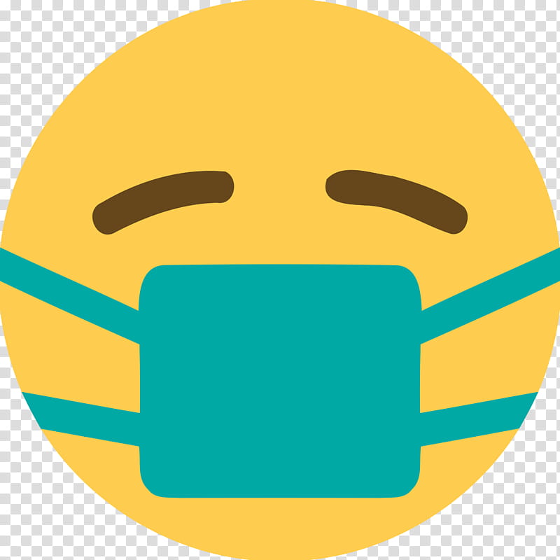 Emoji with mask corona Coronavirus, CONVID, Emoticon, Yellow, Facial ...