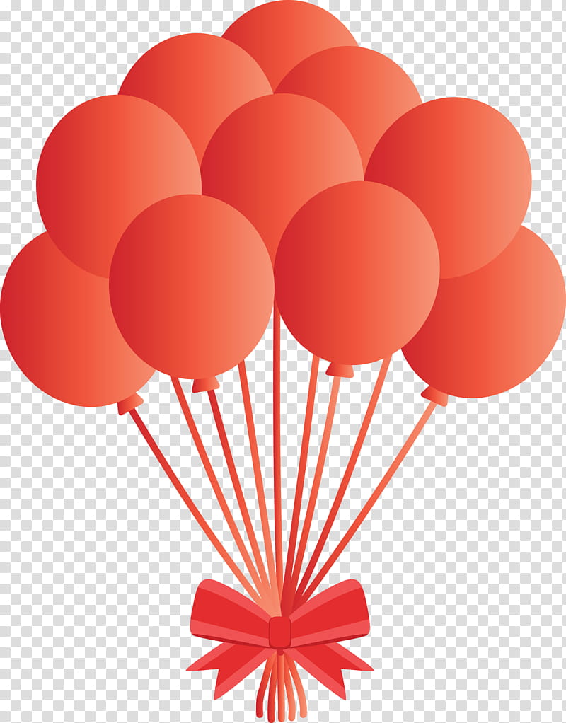 balloon, Red, Orange, Heart, Hot Air Ballooning transparent background PNG clipart