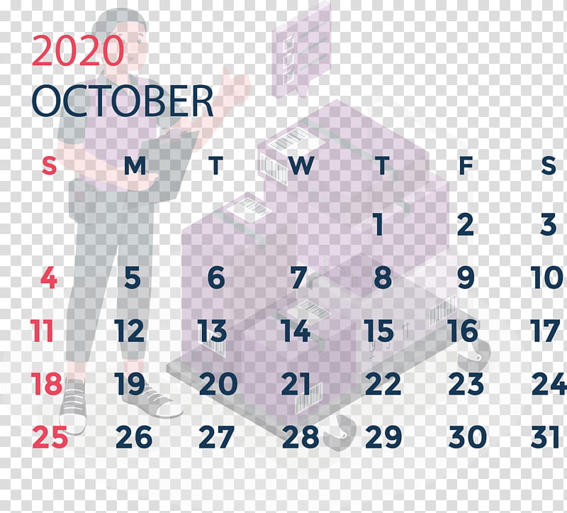 October 2020 Calendar October 2020 Printable Calendar, Paper, Angle, Line, Area, Calendar System, Meter transparent background PNG clipart