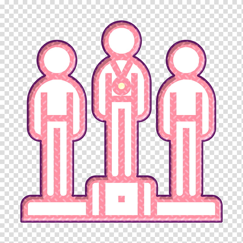 Winner icon Podium icon, Pink M, Line, Point, Area, Meter transparent background PNG clipart