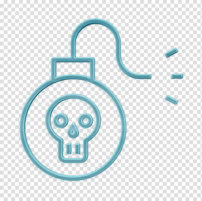 Pirates icon Bomb icon, Turquoise, Line, Symbol, Circle, Logo transparent background PNG clipart