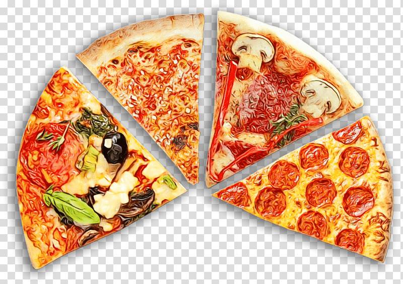 Pizza Margherita, Watercolor, Paint, Wet Ink, Pizza, Sicilian Pizza, Pizza Hut transparent background PNG clipart