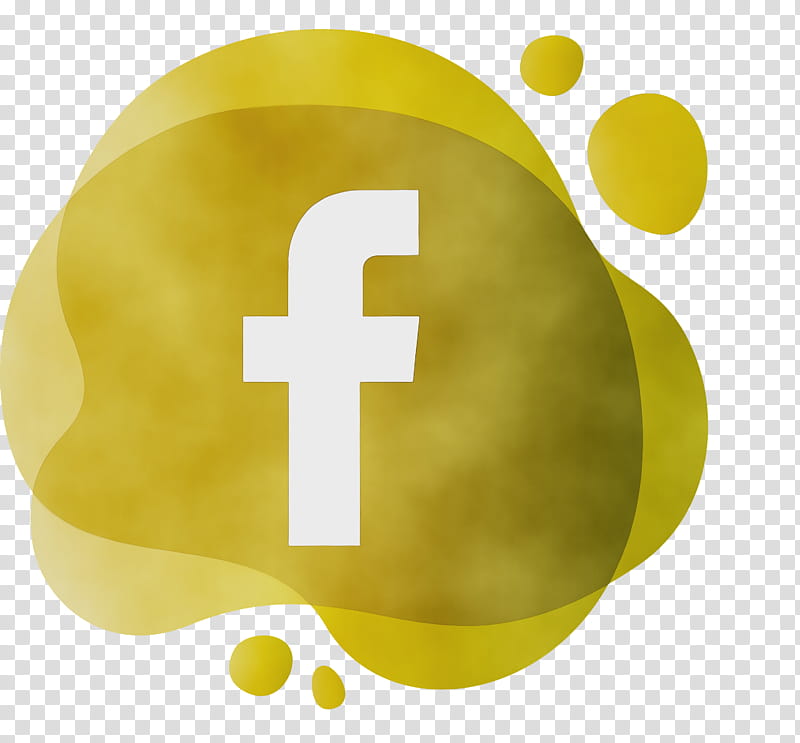 facebook logo icon watercolor paint wet ink transparent background PNG clipart