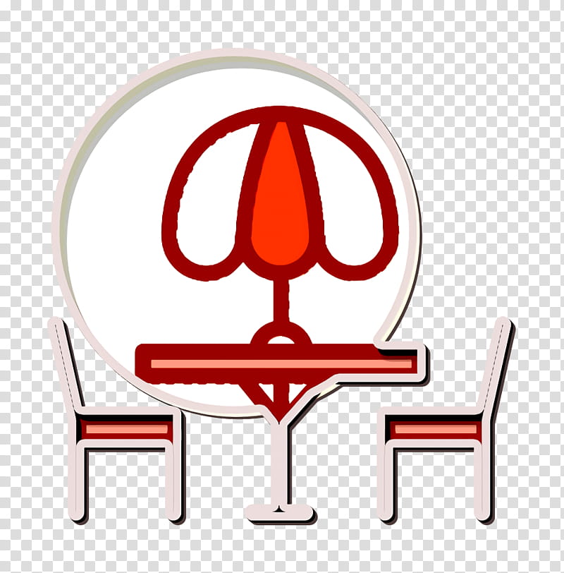 Food and restaurant icon Terrace icon Street Food icon, Chair, Furniture, Sticker, Appadvice Llc, Text transparent background PNG clipart