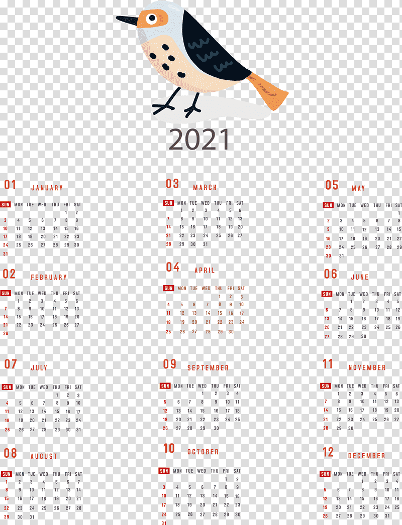 Printable 2021 Yearly Calendar 2021 Yearly Calendar, Calendar System, Calendar Year, Computer, Annual Calendar, Template, Meter transparent background PNG clipart