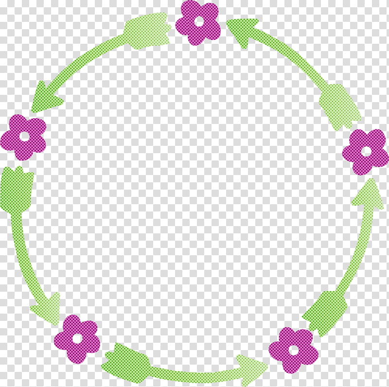 flower frame floral frame sping frame, Circle transparent background PNG clipart