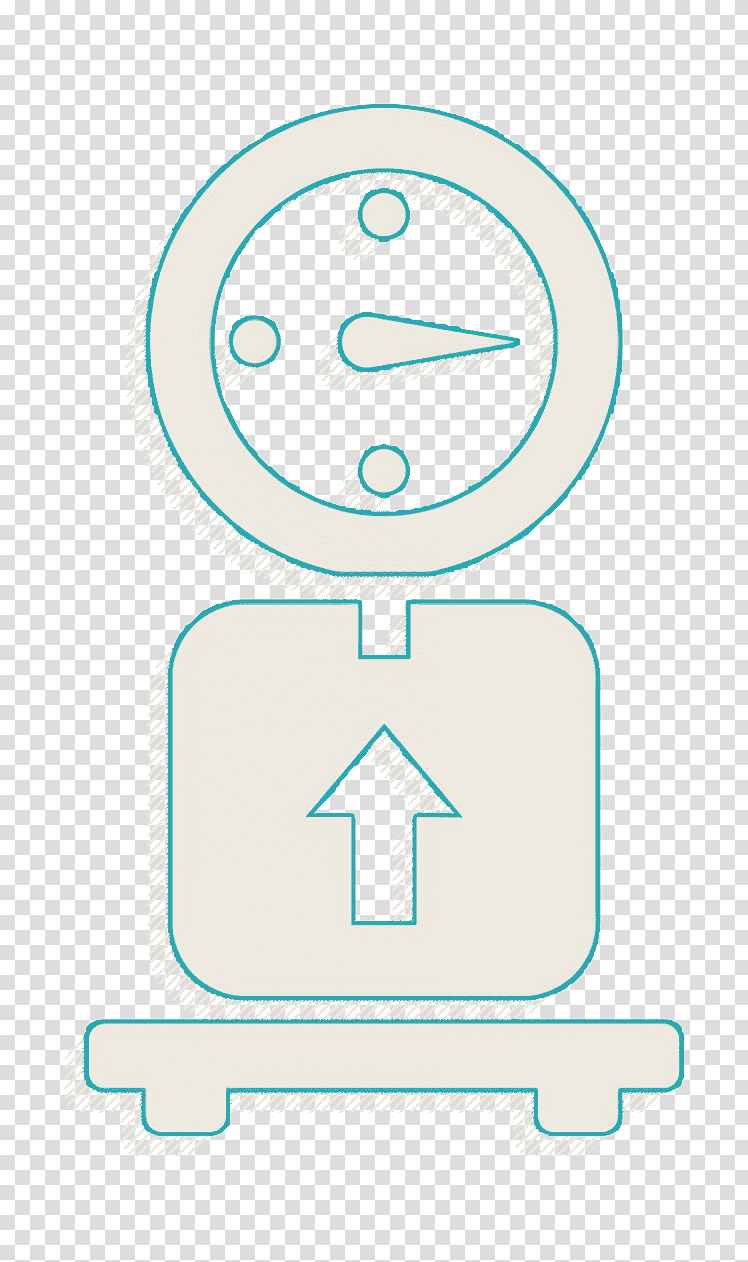 commerce icon Logistics Delivery icon Delivery scale with a box icon, Weight Icon, Logo, Symbol, Meter transparent background PNG clipart