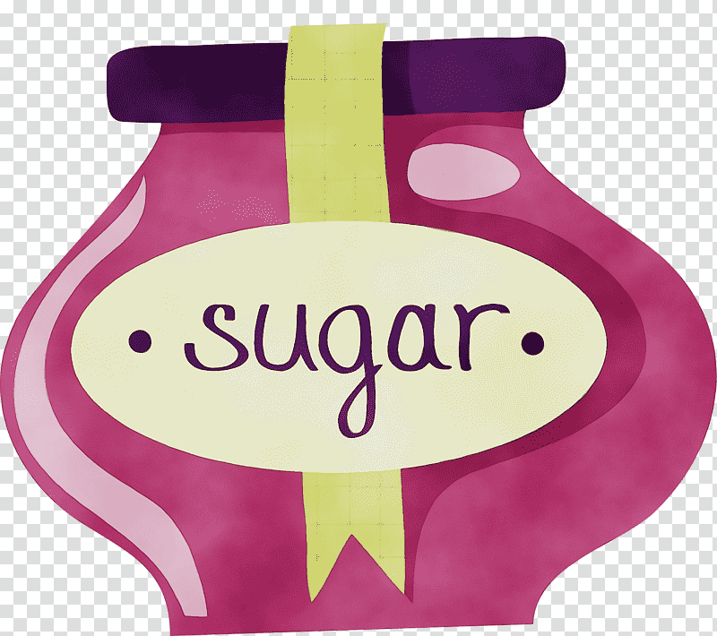 Sugar sugar packet brown sugar drawing granulated sugar, Watercolor