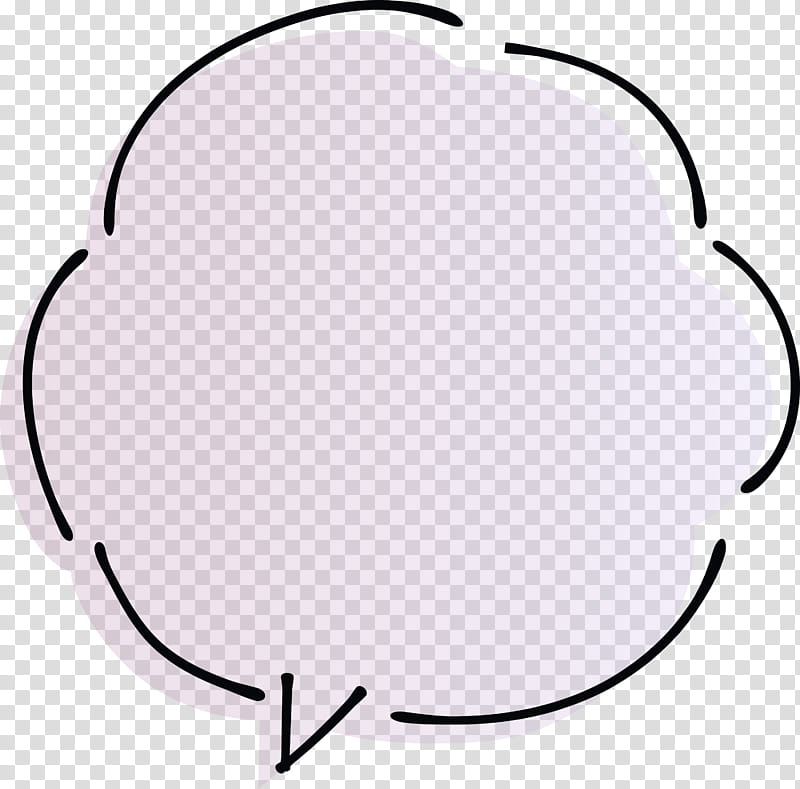 thought bubble Speech balloon, Line Art, Circle transparent background PNG clipart