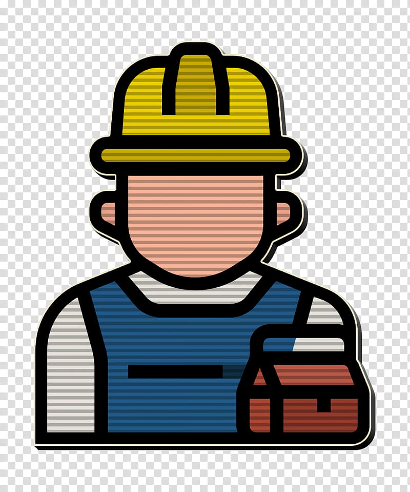 Repairman icon Jobs and Occupations icon, Helmet, Personal Protective Equipment, Headgear, Hat, Construction Worker, Hard Hat transparent background PNG clipart