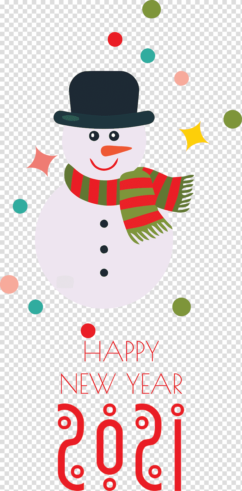 2021 Happy New Year 2021 New Year, Watercolor Painting, Snowman, Christmas Tree, Christmas Day, Ink, Ornament transparent background PNG clipart