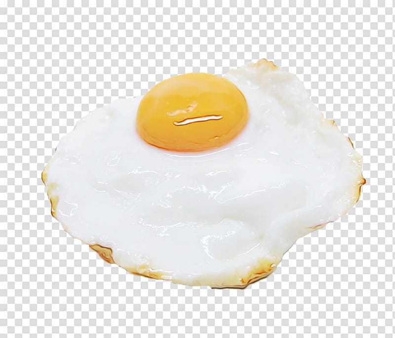 Egg, Watercolor, Paint, Wet Ink, Dish, Food, Fried Egg, Egg White transparent background PNG clipart