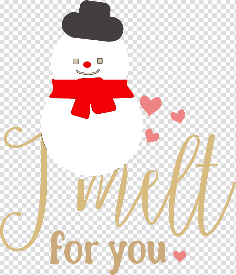 logo character line meter happiness, I Melt For You, Snowman, Winter
, Watercolor, Paint, Wet Ink transparent background PNG clipart