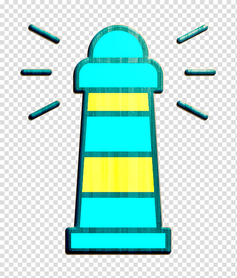 Sea icon Pirates icon Lighthouse icon, Turquoise, Line transparent background PNG clipart