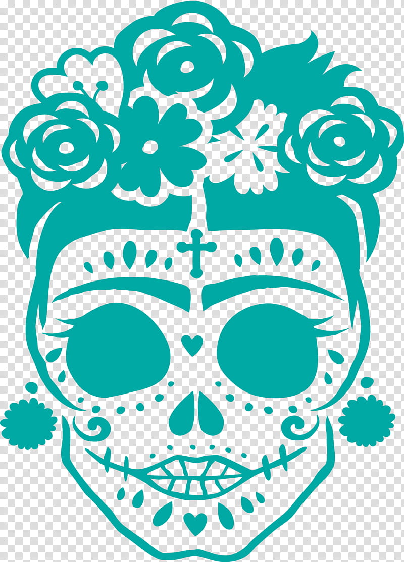 De Los Muertos La Catrina Sugar Skull PNG