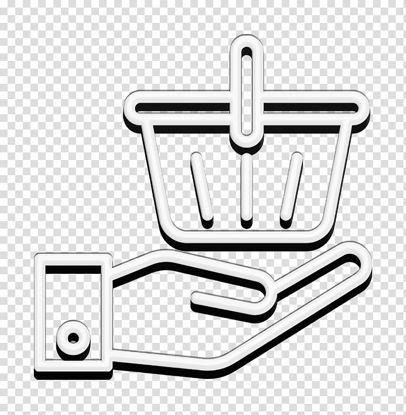 Buy icon Ecommerce icon Shopping basket icon, Line Art, Black And White
, Meter, Hm transparent background PNG clipart