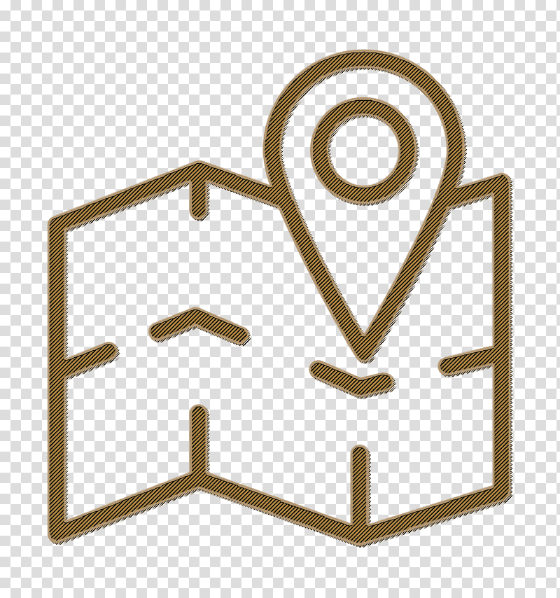 Hiking icon Map icon, Line Art, Drawing, , Royaltyfree, Portrait, Logo transparent background PNG clipart