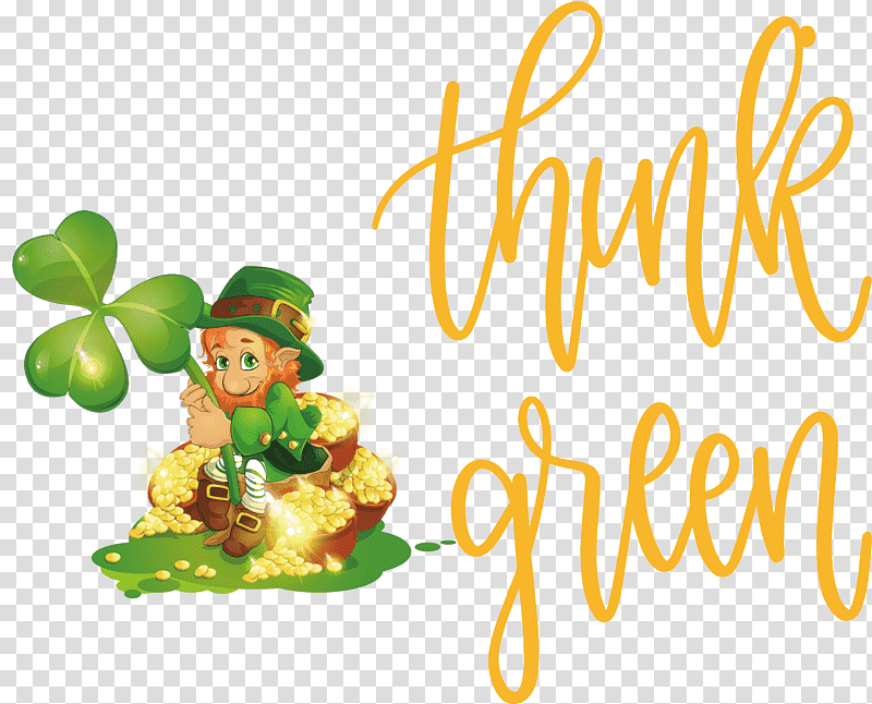 Think Green St Patricks Day Saint Patrick, Leprechaun, Saint Patricks Day, Irish, Language, Irish People, English Language transparent background PNG clipart