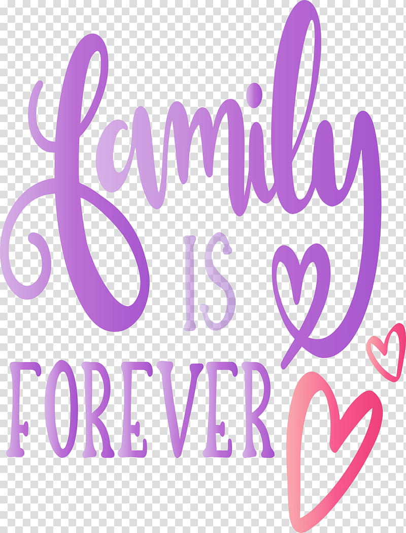 Family Day heart family is forever, Text, Violet, Purple, Pink, Magenta, Logo transparent background PNG clipart