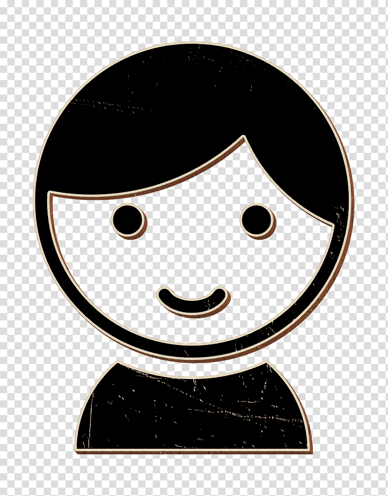 Child icon Boy with Big Head icon Pupil Things icon, People Icon, Smile, Face, Emoji, Emoticon, Traditionally Animated Film transparent background PNG clipart